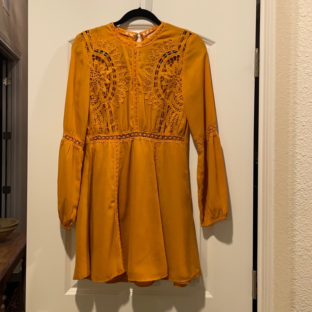 Marigold, Crochet detail knee length dress